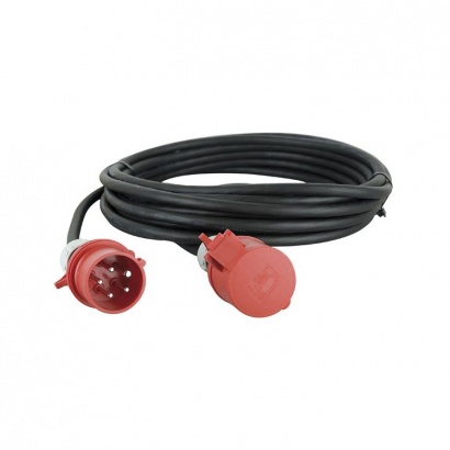 Stroomkabel 15 meter 3x400V+N+ PE CEE 32A man-vrouw H07RN-F 5G6mm²