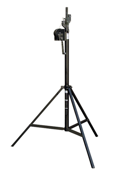 Lichtstatief wind-up hoogte 4m max. 80kg