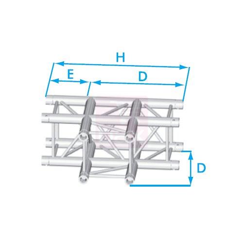 ASD T-stuk vierkant truss 30/30 Prolyte compatible