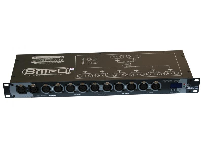 Briteq DMX splitter / merger 2 in / 6 out DMS26