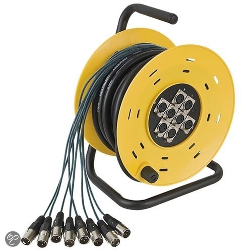 Multikabel XLR 8, 15m op haspel