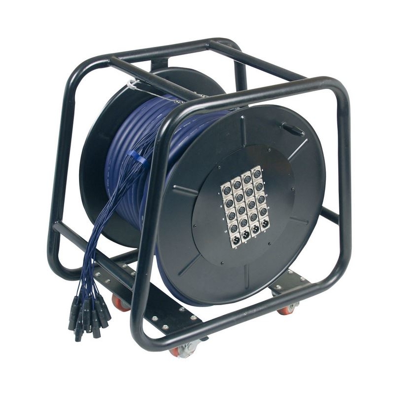DAP multikabel 16/4 35m op haspel met wielen