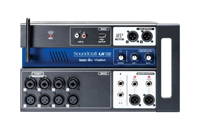 Soundcraft UI12 Digitale mixer incl. laptop